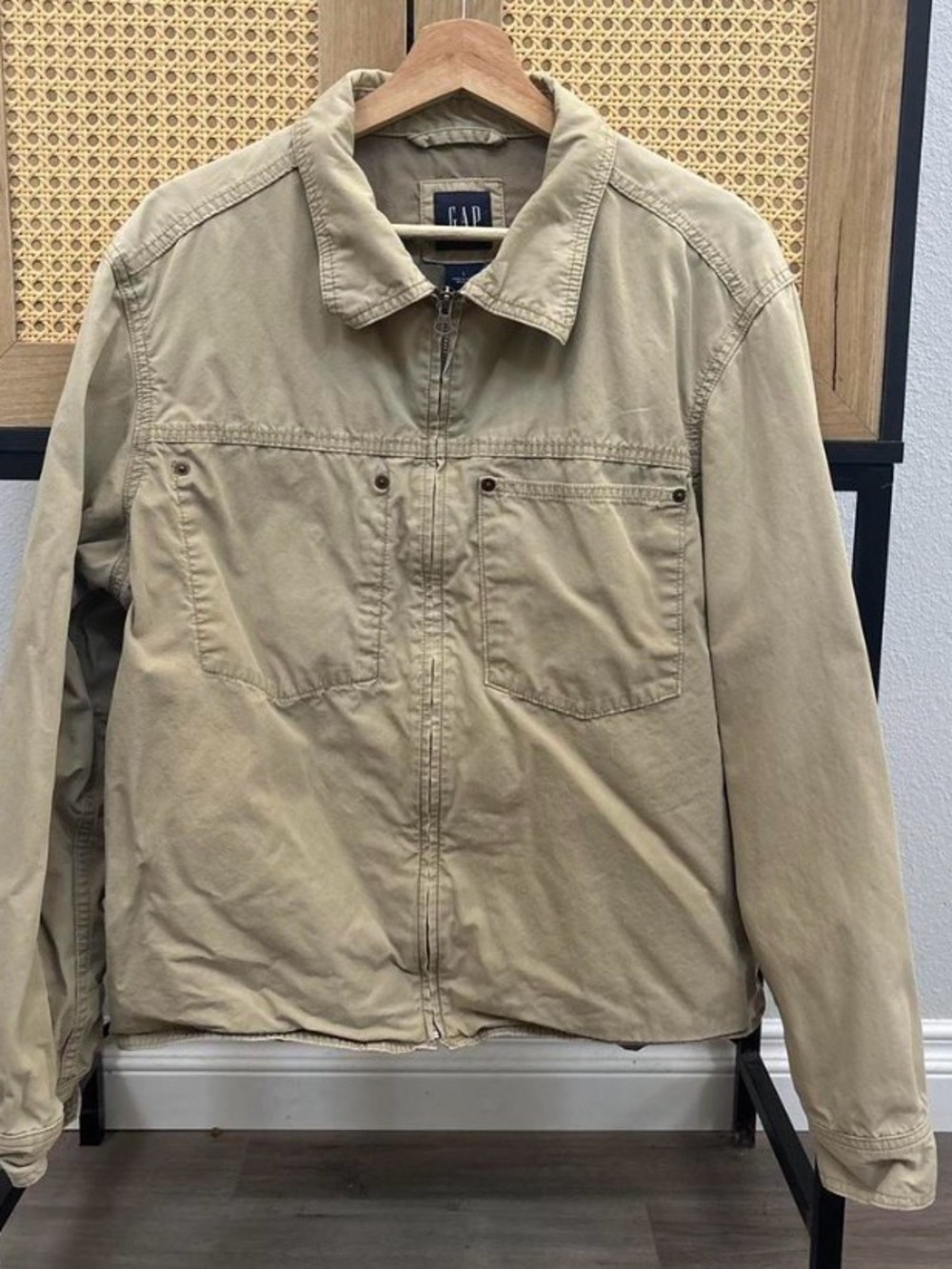 GAP Men's Khaki Harrington Jacket